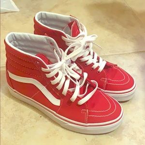 Red hightop vans